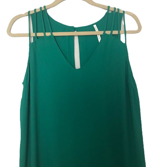 S Twelve Women's Emerald Green V Neck Maxi Dress S - Picture 8 of 8